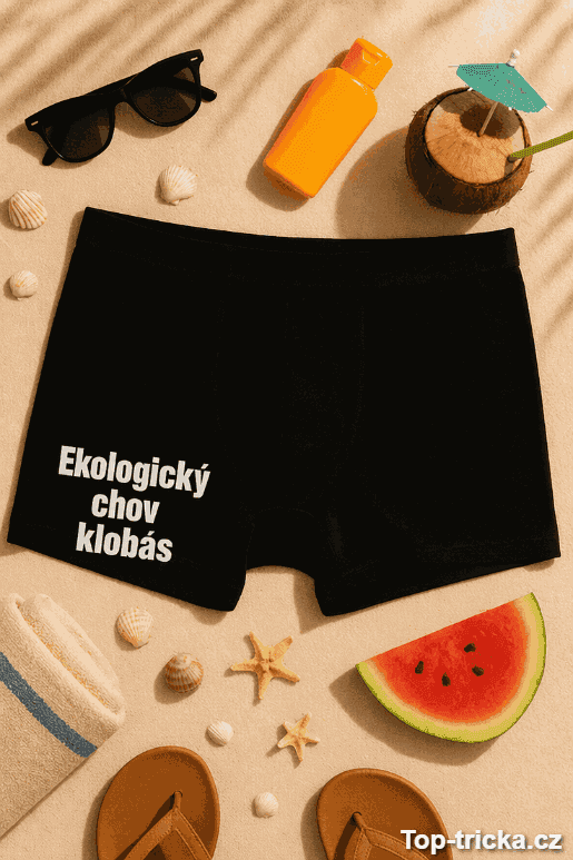 Vtipné pánské spodky ekologický chov klobás