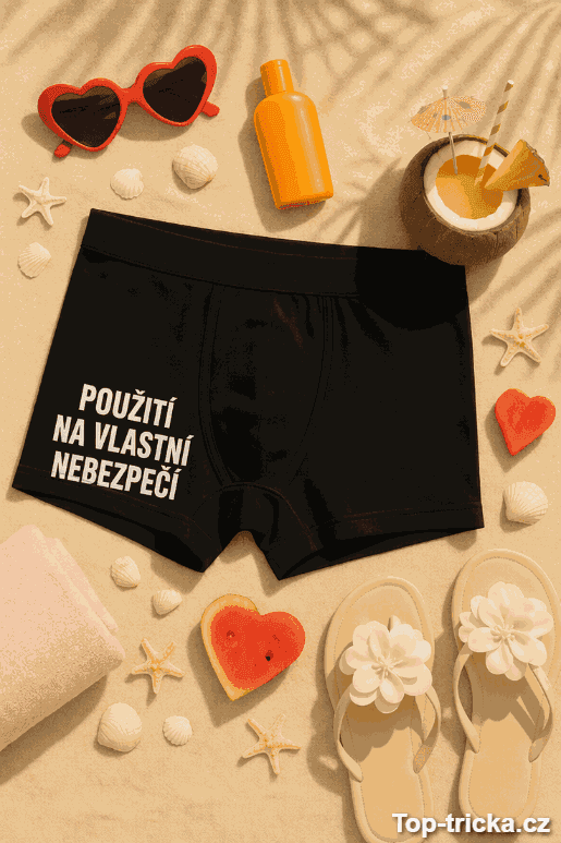 Vtipné pánské spodky použití na vlastní nebezpečí