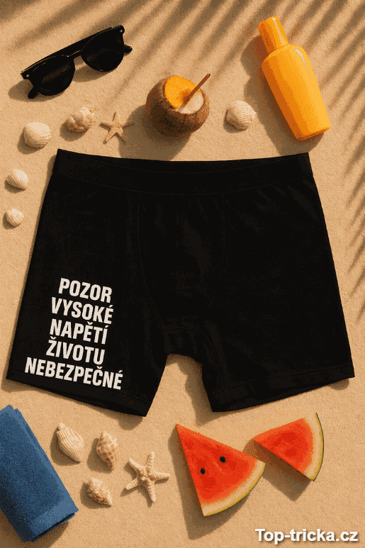 Vtipné pánské spodky pozor vysoké napětí