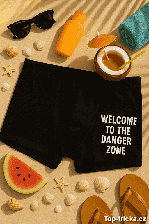 Vtipné pánské spodky Welcome to the danger zone