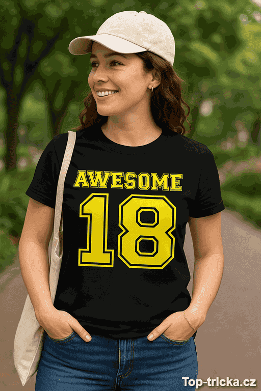 Vtipné tričko Awesome 18