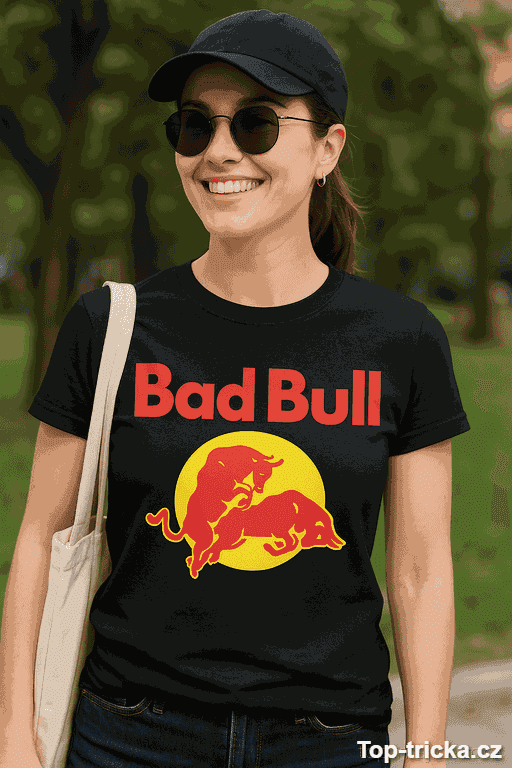 Vtipné tričko Bad Bull