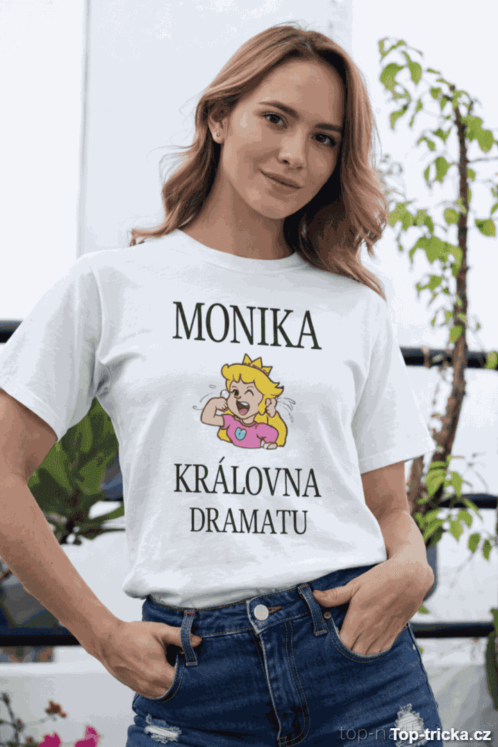 Vtipné tričko královna dramatu s vlastním jménem