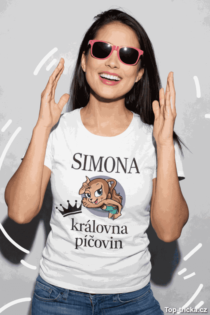 Vtipné tričko královna píčovin s vlastním jménem