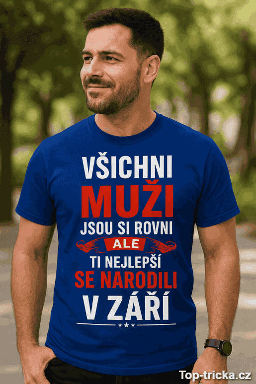 Vtipné tričko muži jsou si rovni s měsícem