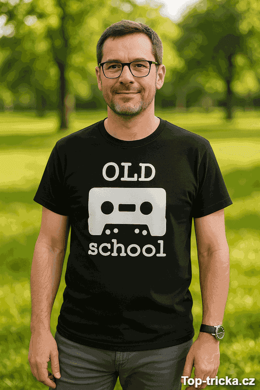 Vtipné tričko OLD school