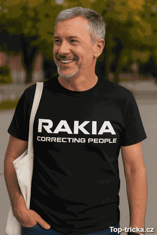Vtipné tričko Rakia correcting people