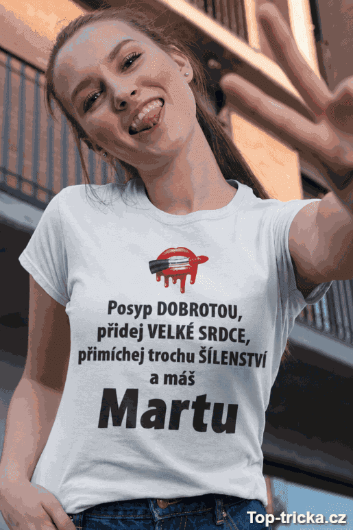 Vtipné tričko recept na dobrotu s vlastním jménem