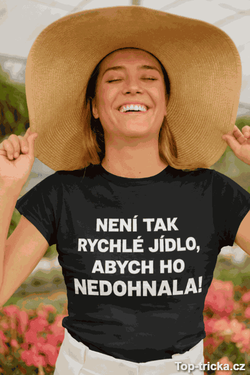 Vtipné tričko rychlé jídlo