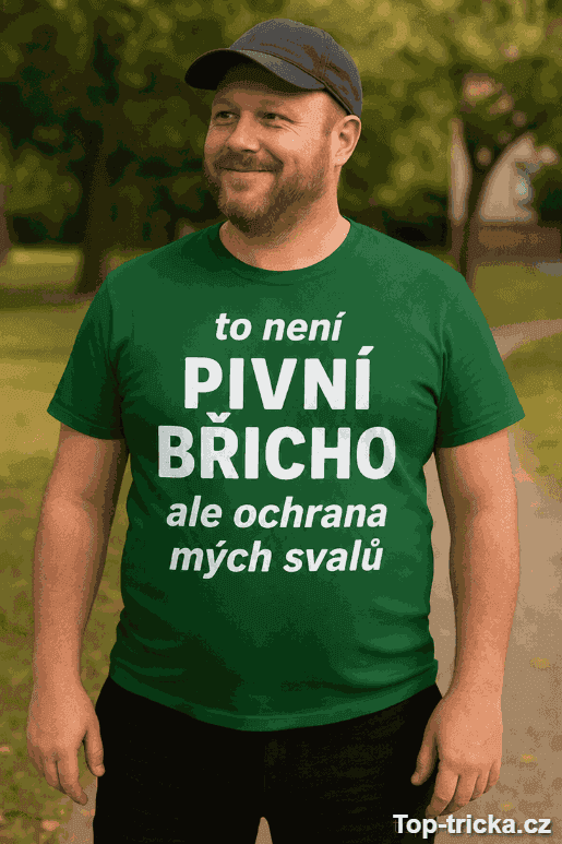 Vtipné tričko to není pivní břicho