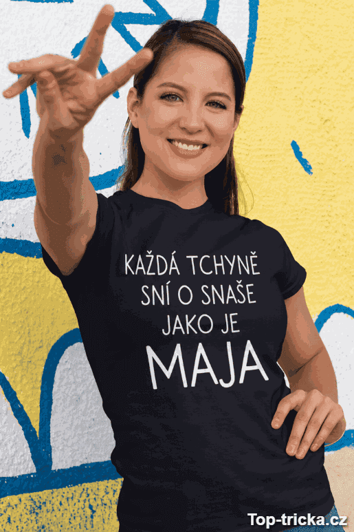 Vtipné tričko vysněná snacha s vlastním jménem