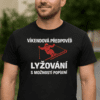 Lyžařské tričko, zimní sportovní oblečení, lyžování, vtipný nápis.