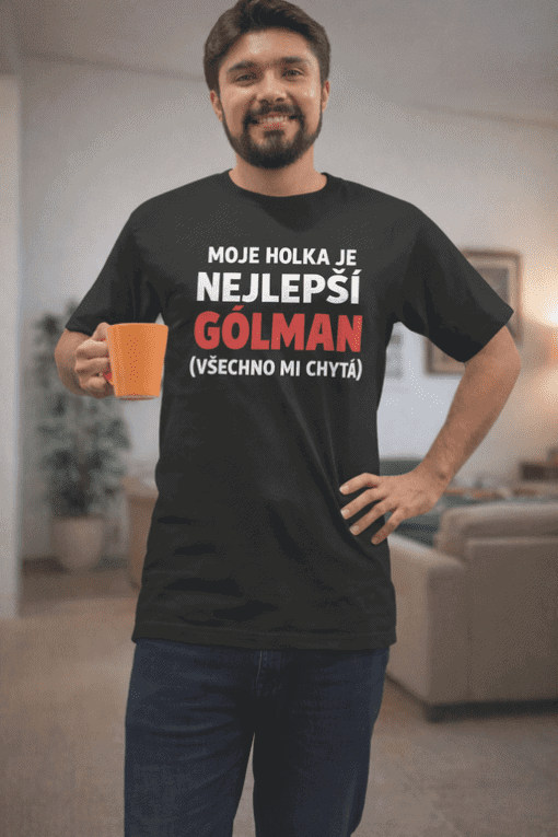 Pánské tričko s vtipným potiskem o lásce a romantice. Ideální dárek pro partnera nebo sebe.