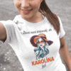 Dámské tričko s motivem a jménem Karolína, ideální pro osobní styl a potěšení.