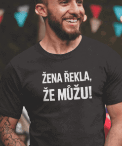 Tričko pro muže s humorným nápisem o ženách a mužích.