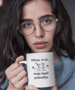 Nápaditý hrnek s milým vzkazem pro vaši polovinu. Ideální dárek pro každou příležitost.