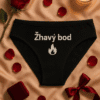 Sexy pánské slipy s potiskem "Žhavý bod" a plamínkem, ideální na romantickou noc nebo překvapení.