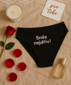 Dámské kalhotky s vtipným potiskem, romantický dárek, erotické spodní prádlo pro ženy.