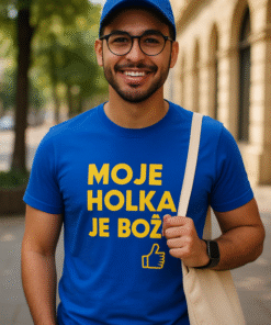 Vtipné tričko moje holka je super