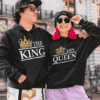 Krásný originální mikina s potiskem královské tématiky pro muže i ženy.