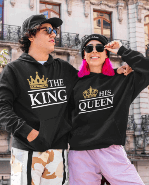 Krásný originální mikina s potiskem královské tématiky pro muže i ženy.