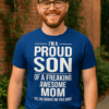 Miminko s tričkem "Jsem hrdý syn úžasné mámy" na motivy rodinné trička, ideální dárek.