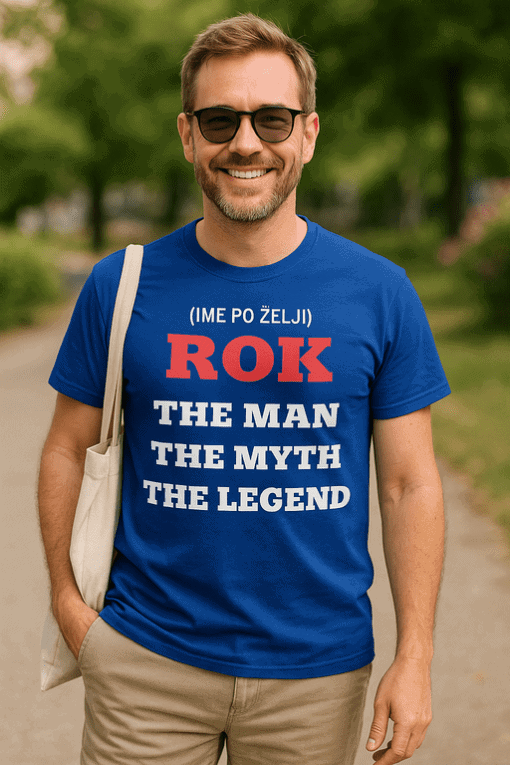 1. Pánské tričko s nápisem ROK, ideální pro oslavy a originální dárky.