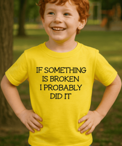 Dětské tričko I probably did it