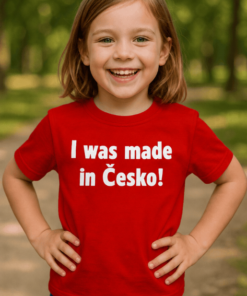 Dětské tričko I was made in Česko