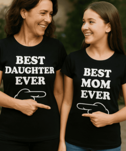 Párové tričko Best Mom Daughter Ever