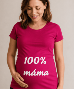 Těhotenské tričko 100% máma
