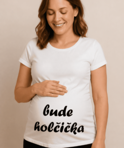 Těhotenské tričko bude holčička