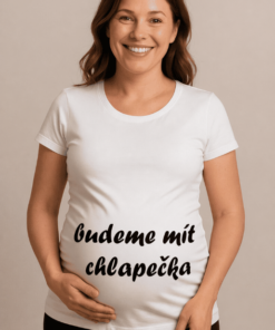 Těhotenské tričko budeme mít chlapečka