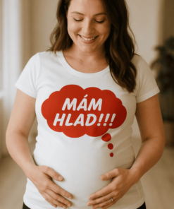 Těhotenské tričko mám hlad
