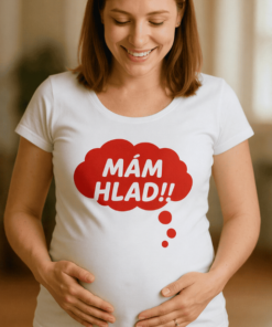 Těhotenské tričko mám hlad