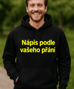 Vtipná mikina s nápisem na přání