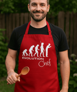 Vtipná zástěra Evolution Chef