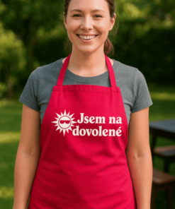 Vtipná zástěra jsem na dovolené