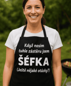 Vtipná zástěra jsem šéfka