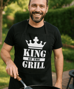 Vtipná zástěra King of the Grill