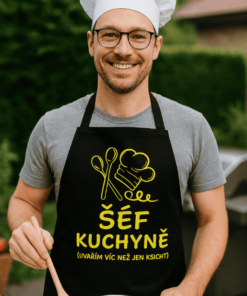 Vtipná zástěra šéf kuchyně