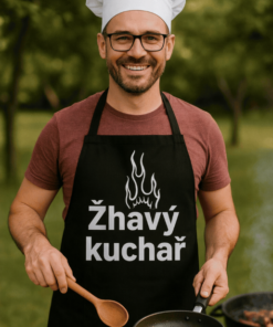 Vtipná zástěra žhavý kuchař