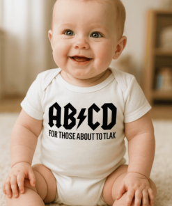 Vtipné dětské body ABCD rock