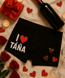 Vtipné pánské spodky I love s vlastním jménem