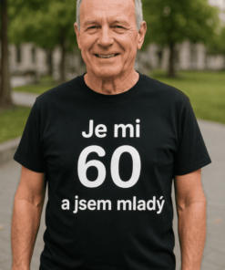 Vtipné tričko 60 let ale mladý