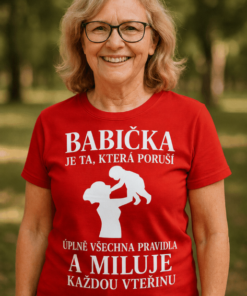 Vtipné tričko babička poruší všechna pravidla