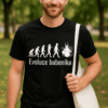 Vtipné tričko evoluce bubeníka