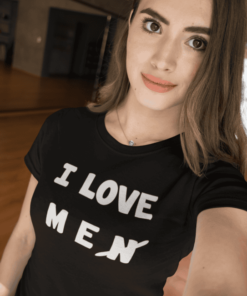 Vtipné tričko I love men