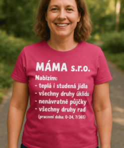Vtipné tričko Máma s.r.o.