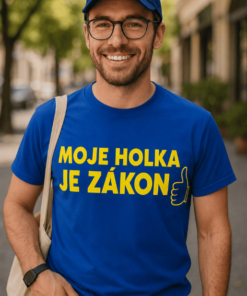 Vtipné tričko moje holka je zákon